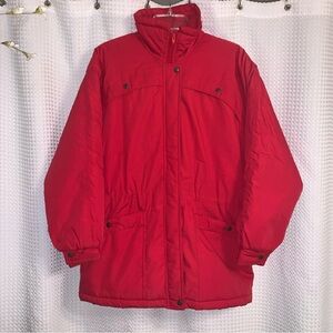 Country Place Vintage Red Coat. Made in Macau. M